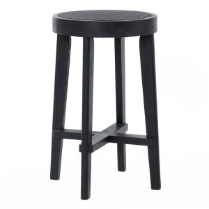 Cape Byron Rattan Kitchen Stool Black - 32482