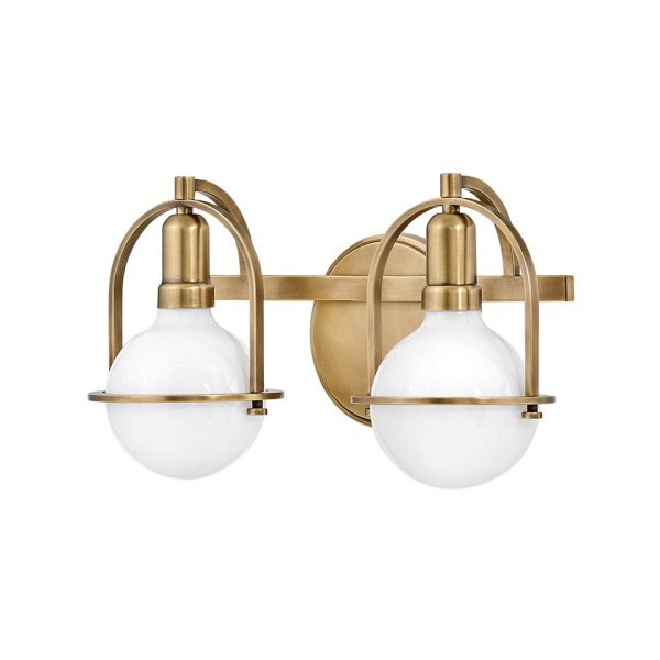 Somerset 2 Light Wall Light Heritage Brass - U/HK/53772HB