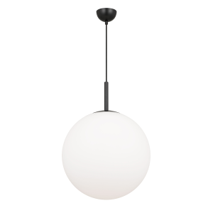 Bally 1 Light Pendant Extra Large Black / Opal Matt - BALLY PE16-BKOM