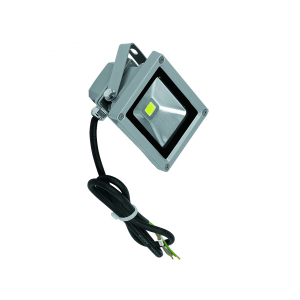 Exterior 10W LED Floodlight Silver / Cool White - KR10-SI