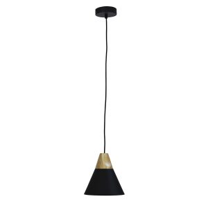 Trigo 1 Light Pendant Matt Black - OL67721BK