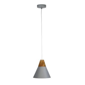 Trigo 1 Light Pendant Matt Grey - OL67721GY