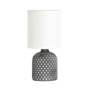 Vera 1 Light Table Lamp Grey / White - OL90118GY