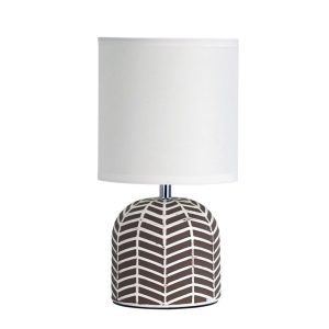 Mandy 1 Light Table Lamp Taupe / White - OL90119TP