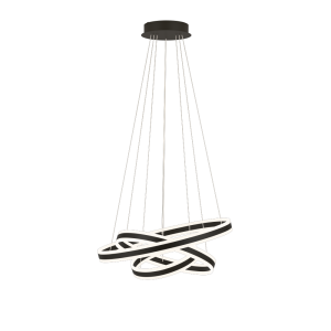 Tonarella 177W LED Pendant Satin Black / Warm White - 205027