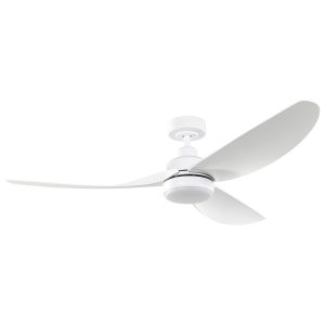 Torquay 56" 20W Dimmable LED DC Ceiling Fan Matt White / Tri-Colour - 20523101