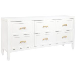 Soloman 6 Drawer Chest White - 32176