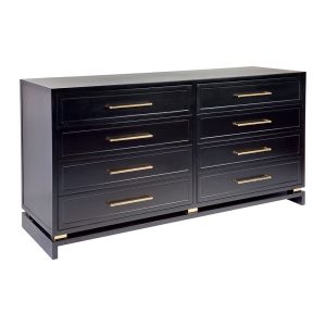 Pearl 8 Drawer Chest Black - 32256