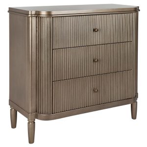 Arielle 3 Drawer Chest Antique Gold - 32622