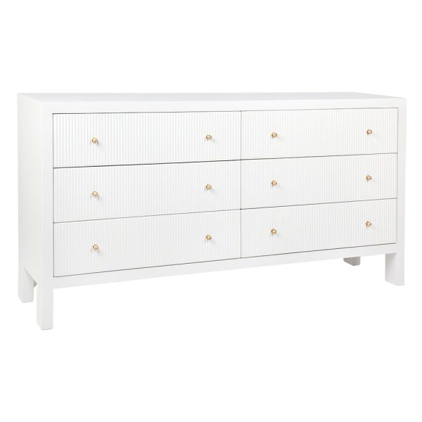 Ariana 6 Drawer Chest White - 32650