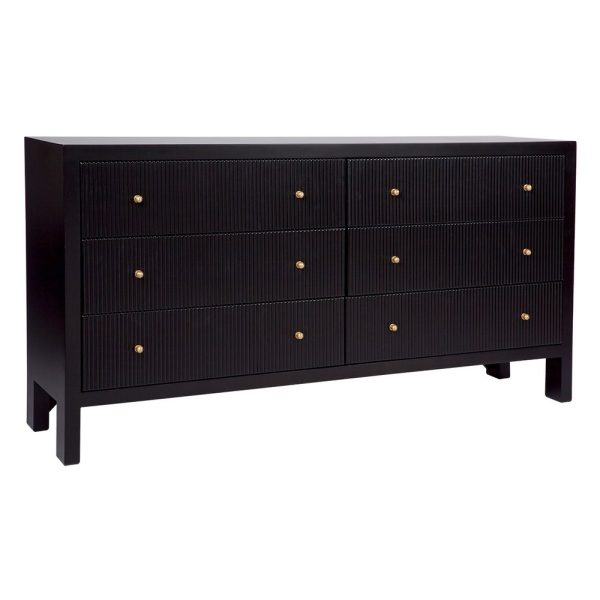 Ariana 6 Drawer Chest Black - 32651