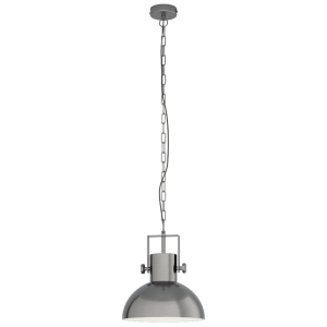 Lubenham 1 1 Light Industrial Pendant Antique Nickel - 43167N