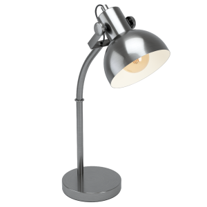 Lubenham 1 Industrial Adjustable Desk Lamp Antique Nickel - 43171N