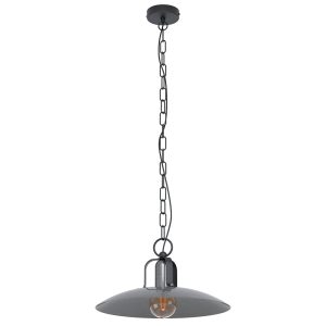 Kenilworth 1 Light Industrial Pendant Antique Nickel - 43203N