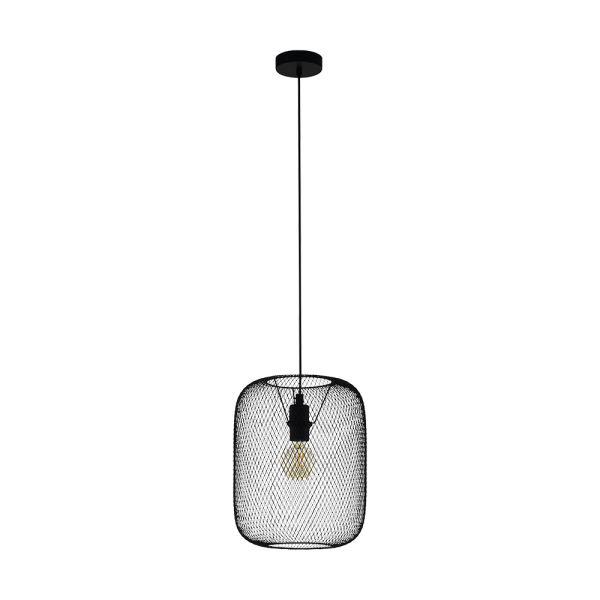 Wrington 1 Large Pendant Black - 43331N