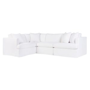 Birkshire Slip Cover Modular Sofa White Linen Option 2 - B32727