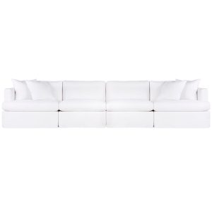 Birkshire Slip Cover Modular Sofa White Linen Option 4 - B32729