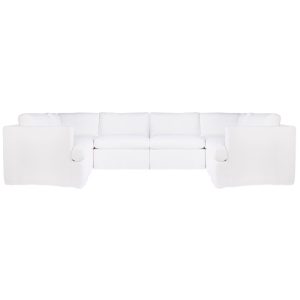 Birkshire Slip Cover Modular Sofa White Linen Option 5 - B32730