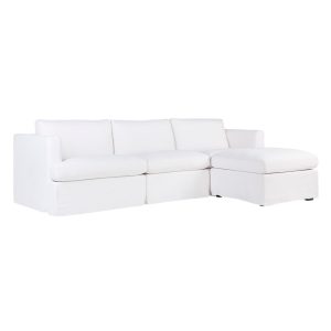 Birkshire Slip Cover Modular Sofa White Linen Option 6 - B32731