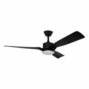 Belize 52" 24W LED Dimmable DC Ceiling Fan Black / Tri-Colour - 21847/06