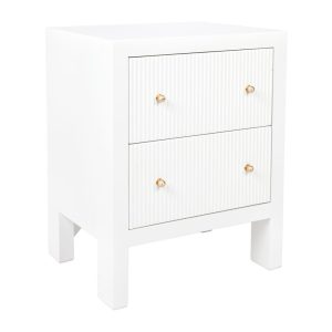 Ariana Bedside Table Small White - 32646