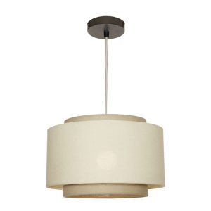 Bern 1 Light Pendant Medium Beige - BERN1PMBGE