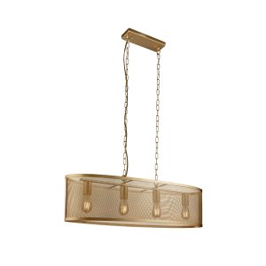 Sybil Oval 4 Light Pendant Gold - CP2484-GO