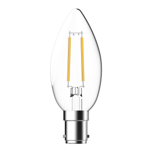 Filament Clear Candle 4.8W B15 Dimmable LED Globe / Warm White - 65922