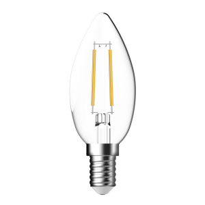 Filament Clear Candle 4.8W E14 Dimmable LED Globe / Warm White - 65924