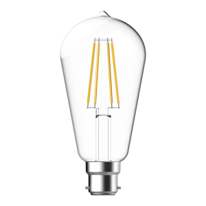 Filament Clear ST64 7.5W B22 Dimmable LED Globe / Warm White - 65934