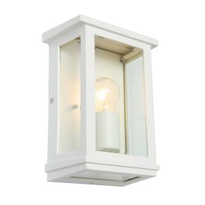 Madrid 1 Light Wall Light Small White - MAD1ESMWHT