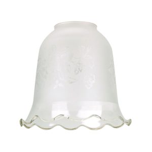 Acid Glass Shade With Botanical Pattern - Q063