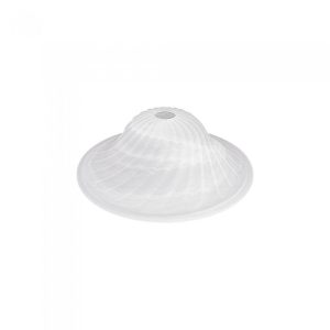 Alabaster Glass Twist Shade - Q458