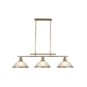 Sylvia Decorative 3 Light Pendant Antique Brass - R2683-AB