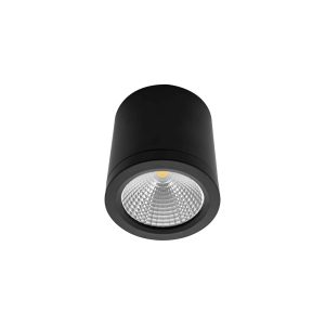 Sura Surface Mount 10W LED Dimmable Downlight Black / Cool White - 17794