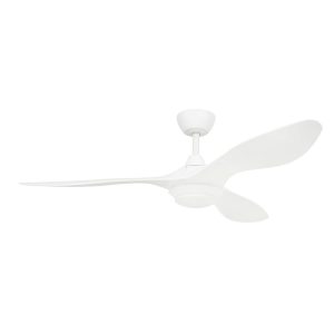 Malta 52" 16W LED DC Ceiling Fan with Light Matt White / Tri-Colour - 21843/05