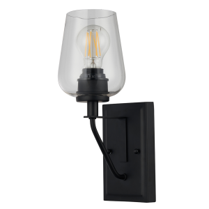 Dalton 1 Light Wall Light Matt Black - 1001143