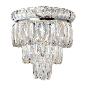 Emporia 2 Light Crystal Wall Light Chrome - 1001180