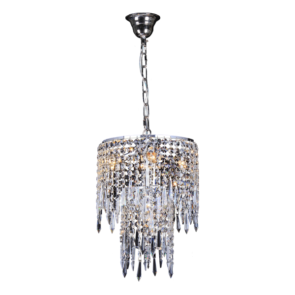 Hollywood 5 Light Crystal Pendant Chrome - 1001219