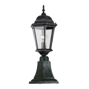 Junction Small Pillar Mount Antique Black IP44 - 1001239