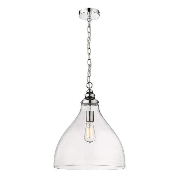 Keys Large 1 Light Pendant Chrome - 1001245