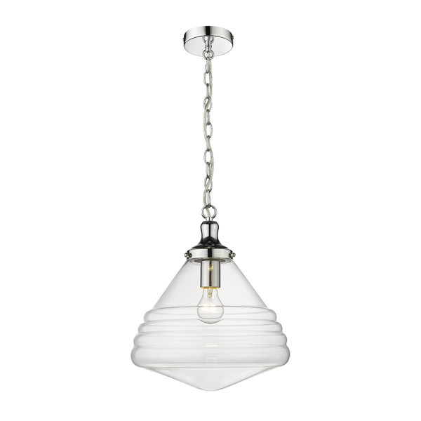 Spacey Large 1 Light Pendant Chrome - 1001247