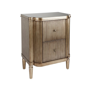 Arielle Bedside Table Antique Gold - 31509