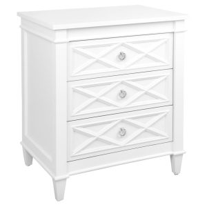 Plantation Bedside Table Large White - 31736