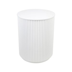 Nomad Round Side Table White - 32299