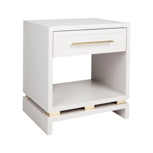 Pearl Bedside Table Small Grey - 32430