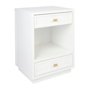 Logan Bedside Table White - 32446