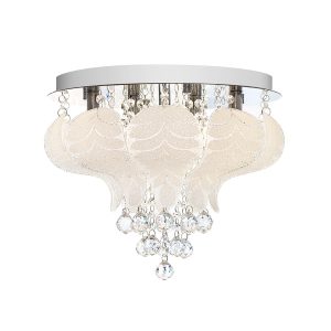 Odessa 40cm 5 Light Semi-Flush Mount Chrome - ODESSA CTC40-WH