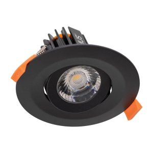 Cell 13W 90mm Dimmable Tilt LED Downlight Black / 5CCT - 21689