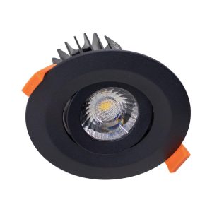 Cell 17W 90mm Dimmable Tilt LED Downlight Black / White - 21713